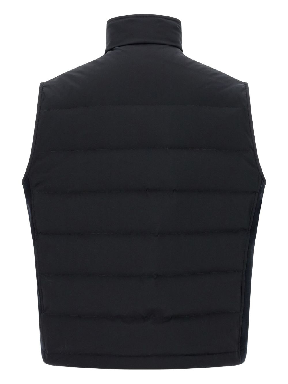 quilted logo-patch gilet - 2