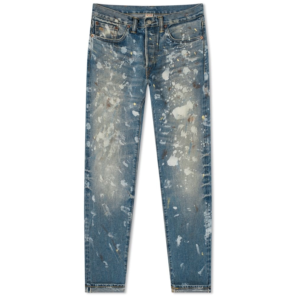 RRL Slim Fit Paint Splatter Jean - 1