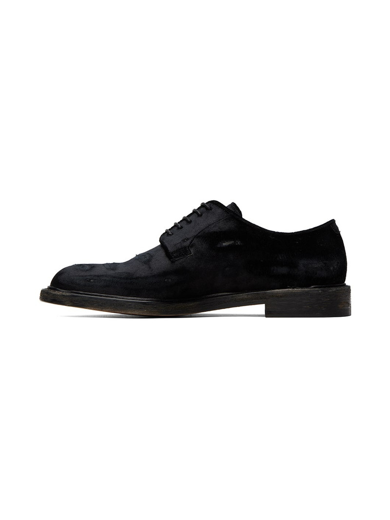 Maison Margiela Black Velvet Derbys outlook