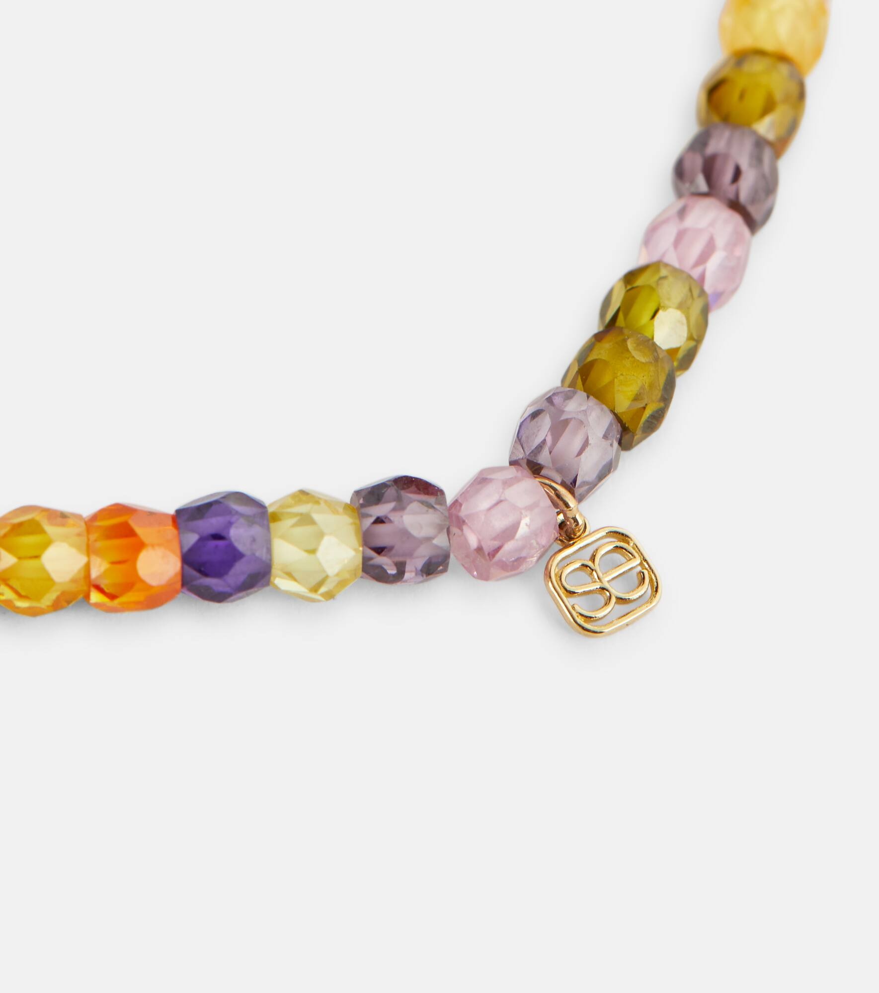 14kt gold zirconia bracelet with diamonds - 4