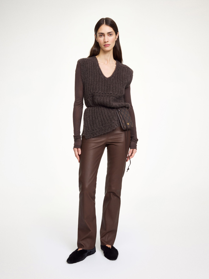 BY MALENE BIRGER Florentina Long leather trousers outlook