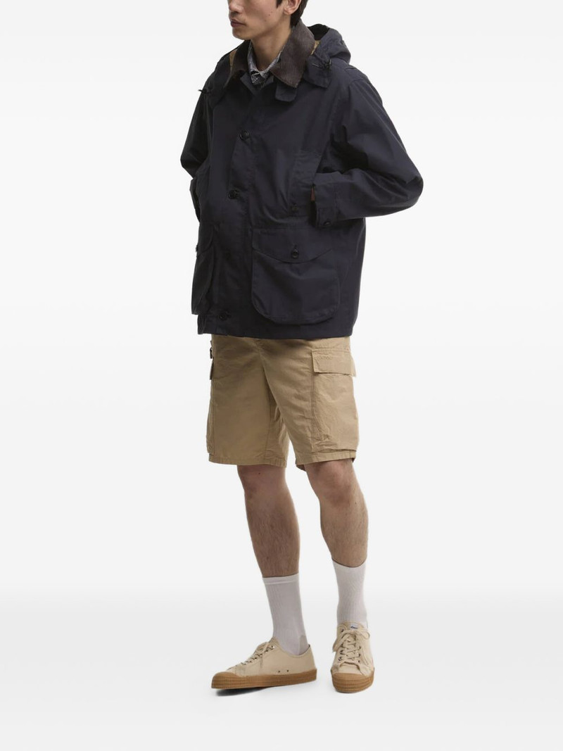 Barbour Ventile hooded corduroy-collar jacket outlook