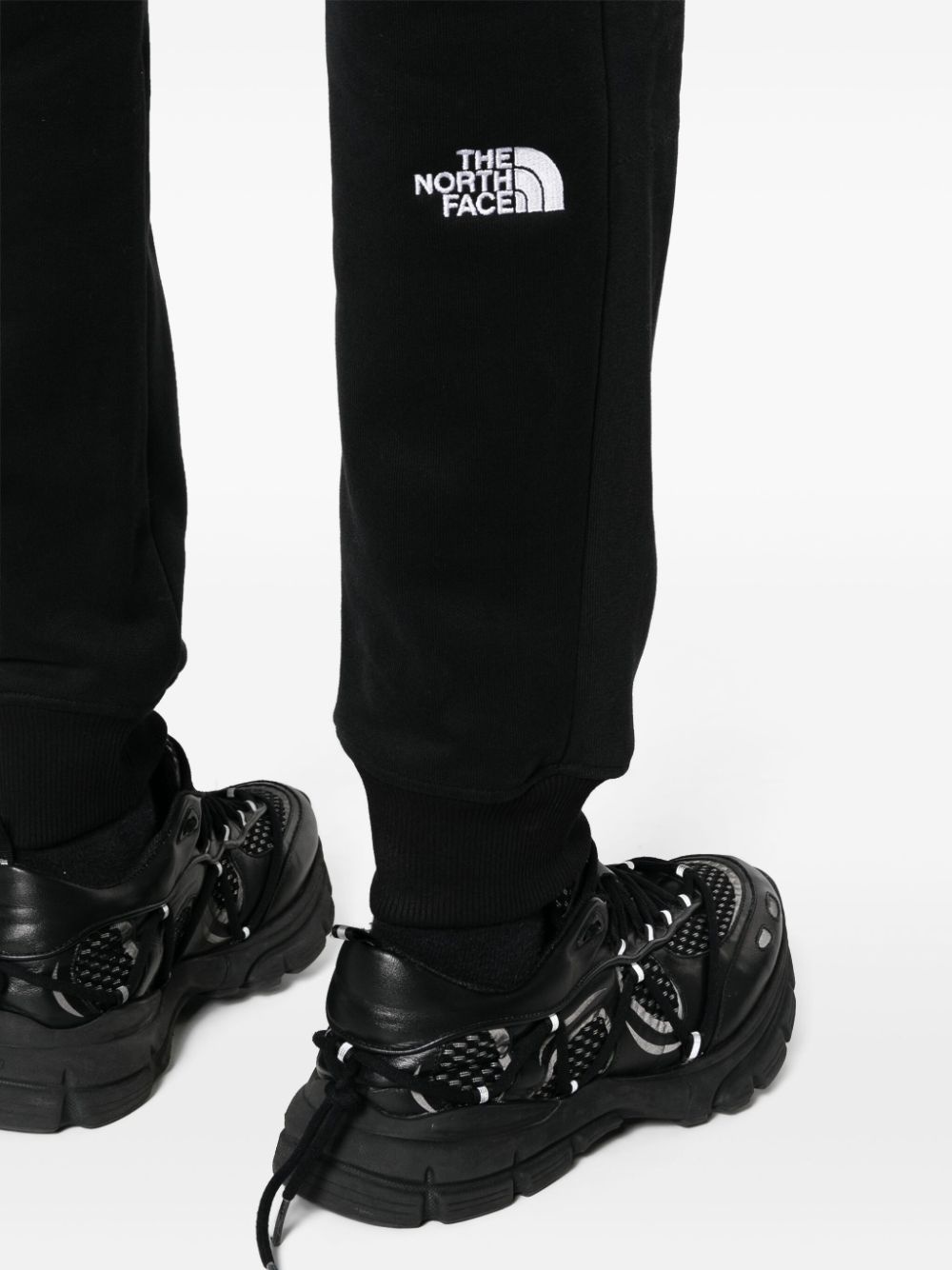 logo-appliquÃ© cotton track pants - 5