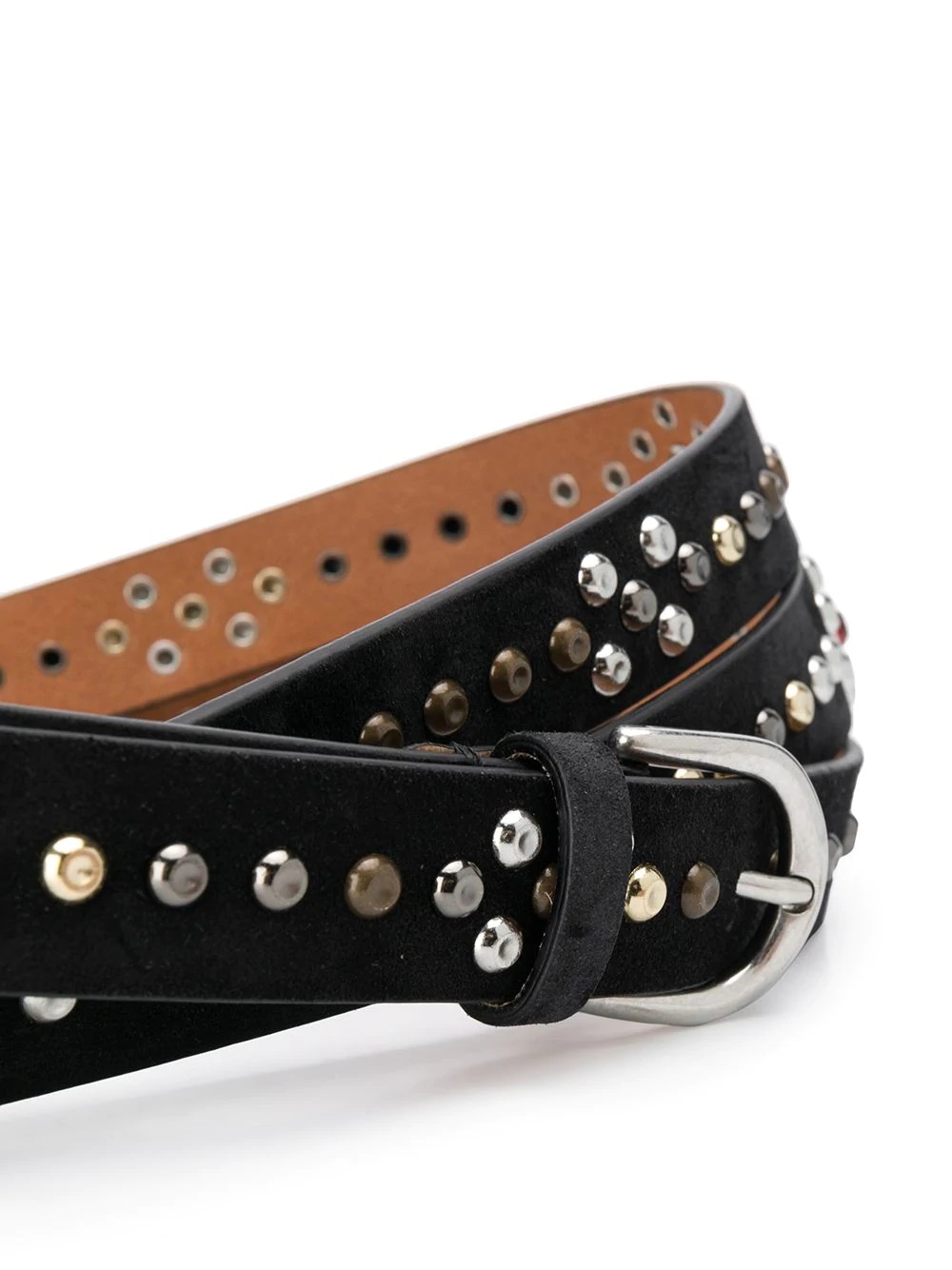 studded wrap-around waist belt - 2