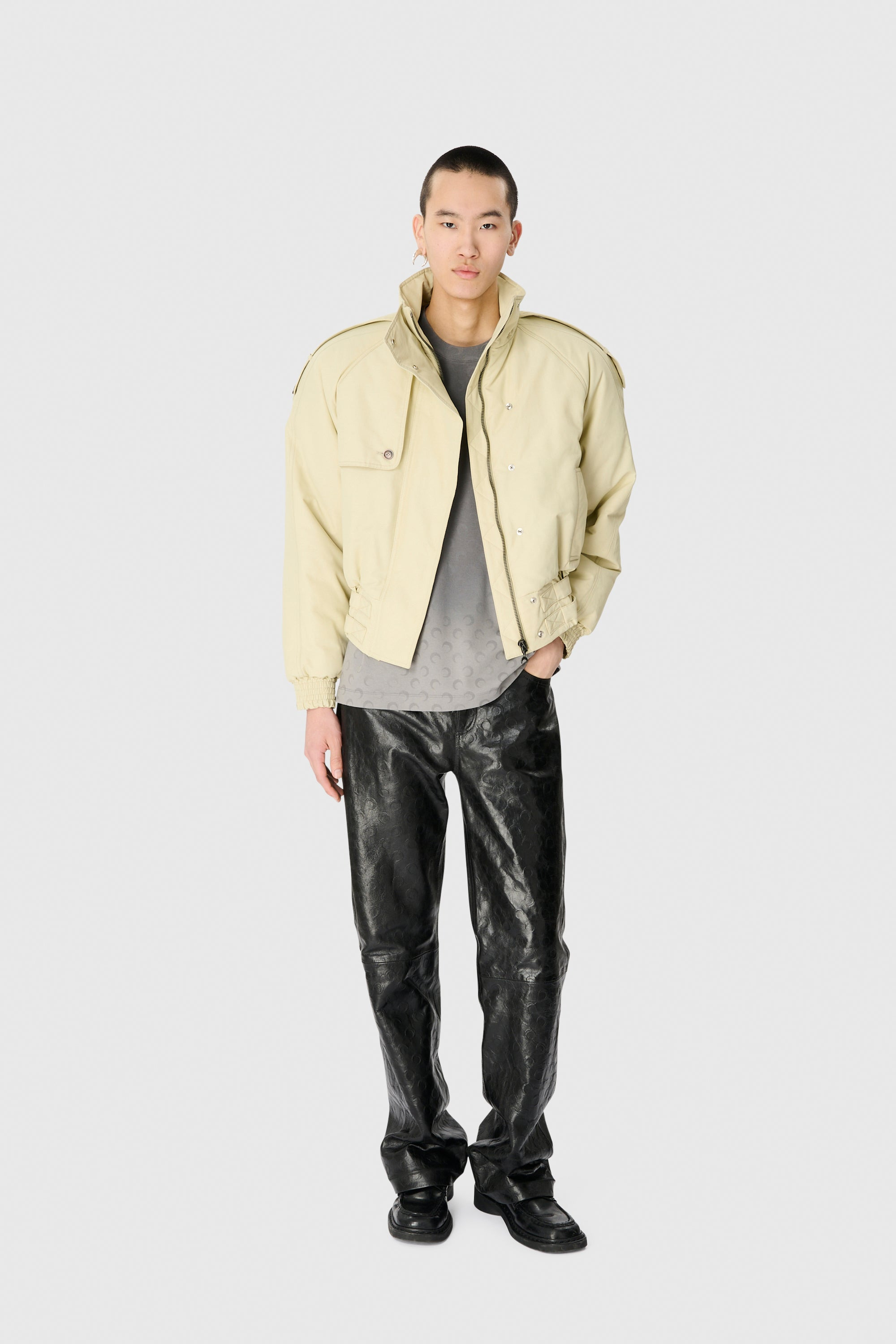 REGENERATED GABARDINE TWILL BOMBER JACKET - 7