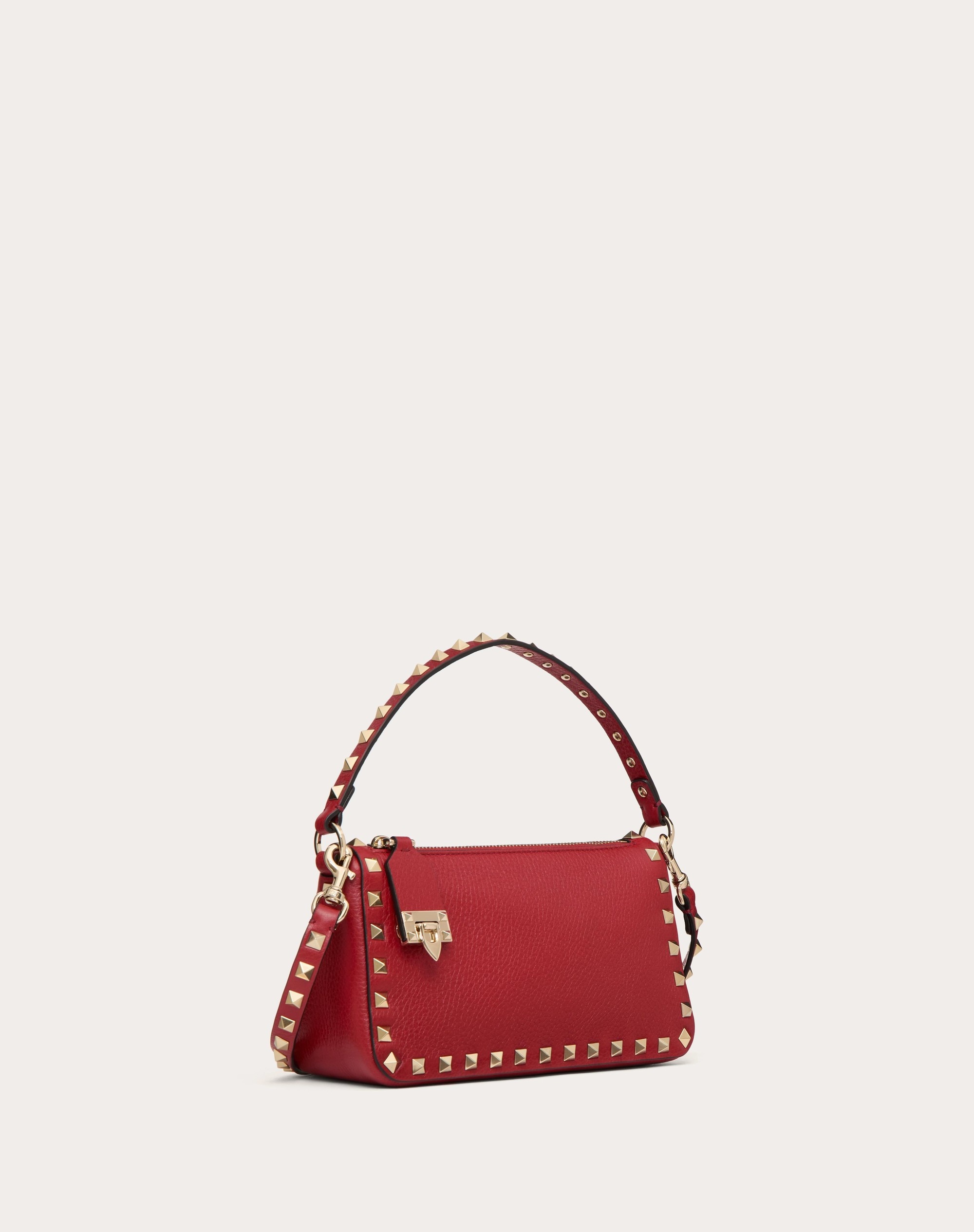 SMALL ROCKSTUD GRAINY CALFSKIN CROSSBODY BAG - 3