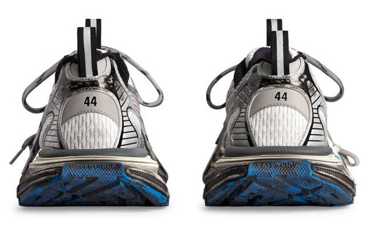 Balenciaga 3XL Sneakers 'Worn Out Grey White and Blue Mesh and Polyurethane' 734734W3XL71214 - 6