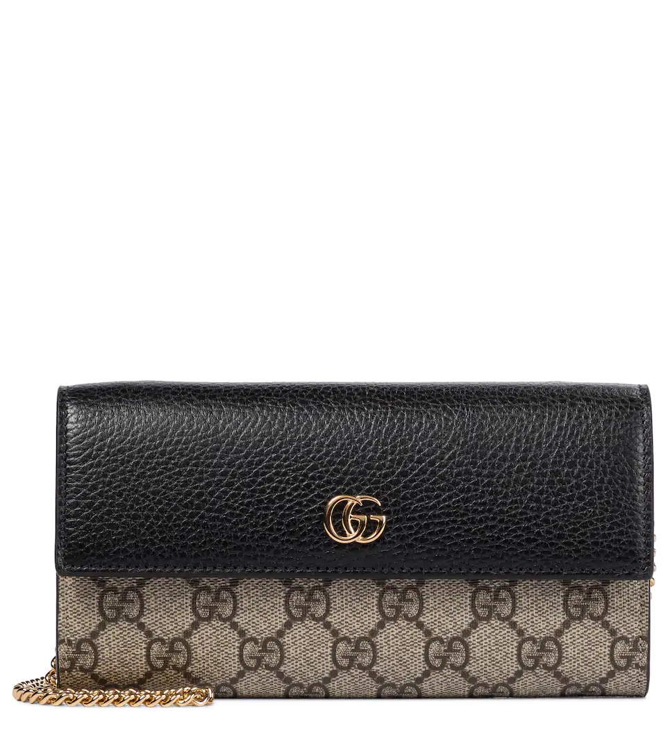 GUCCI GG Marmont leather clutch | mytheresa | REVERSIBLE