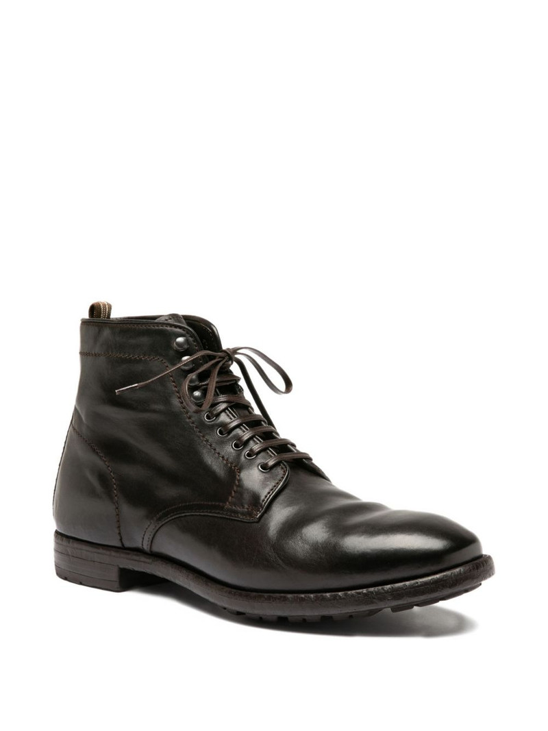OFFICINE CREATIVE Prince lace-up leather boots outlook