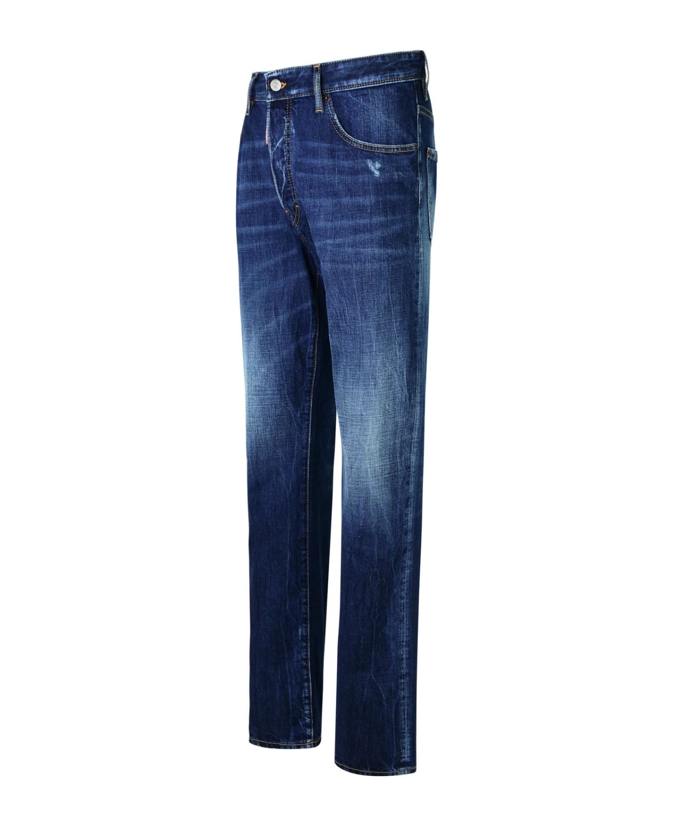 642 Blue Cotton Denim Jeans - 2