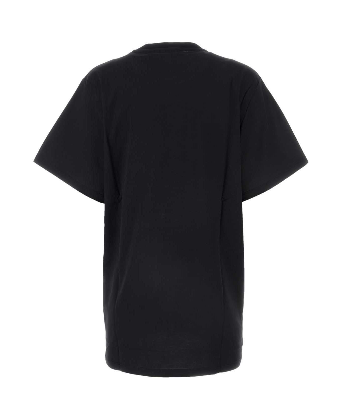Black Cotton Mango T-shirt - 2