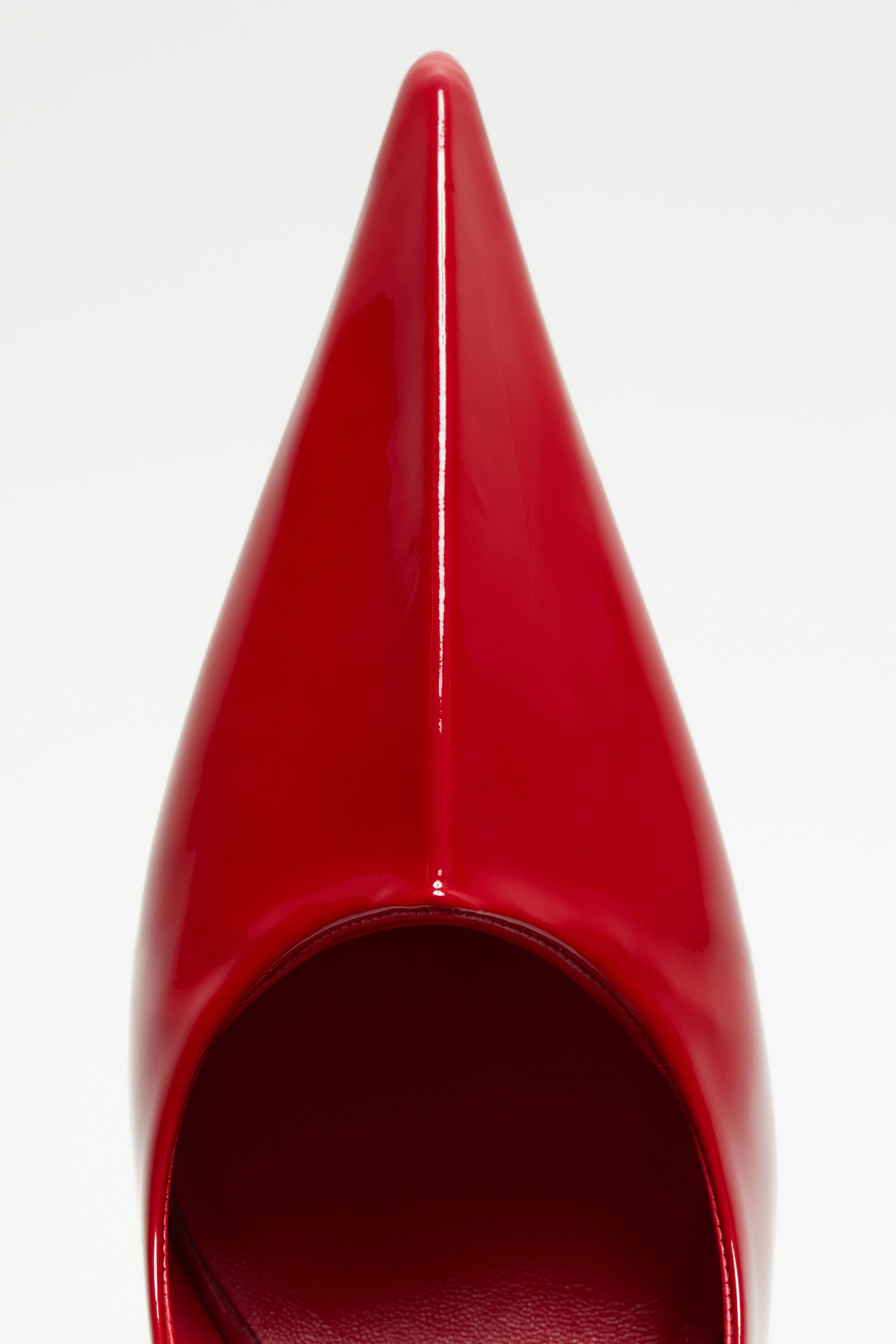 Leather heel pump - Red - 5