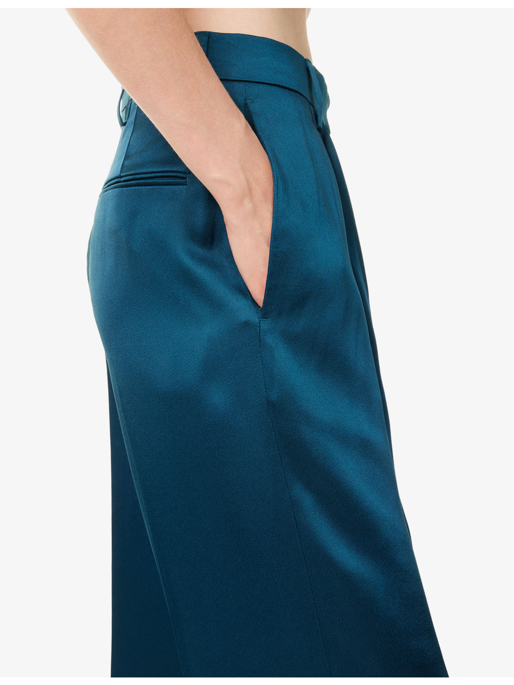 Portias Wide-Leg Crepe Trousers - 5