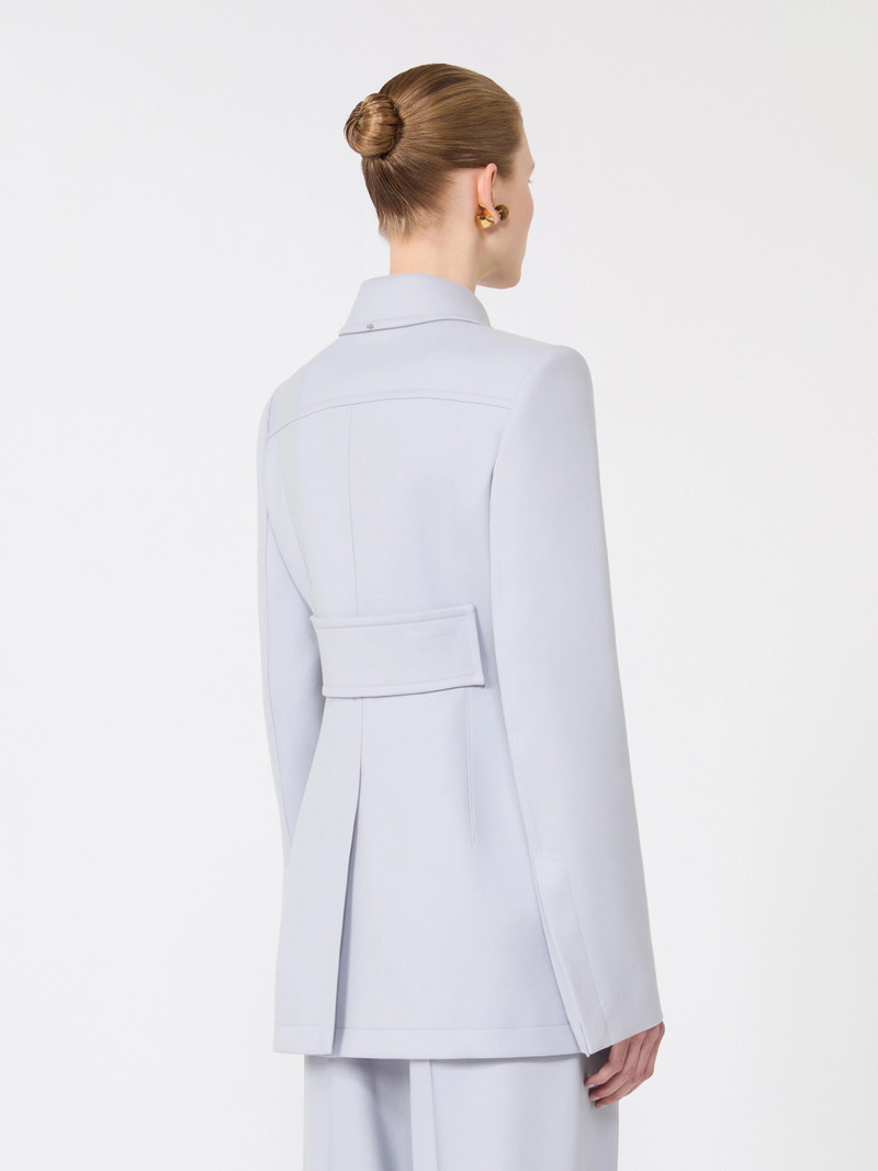 OTTELIA Fitted gabardine shirt jacket - MEDIUM GREY 4