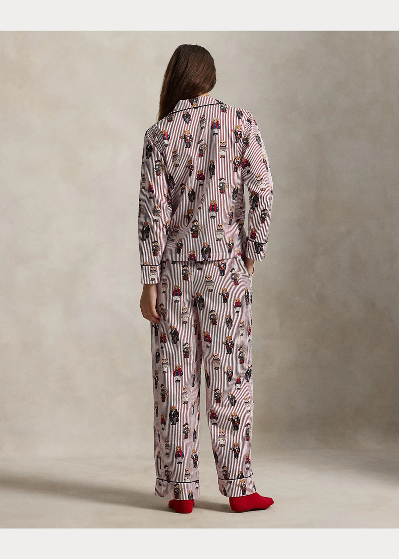Polo Bear Cotton Sateen Pajama Set 4