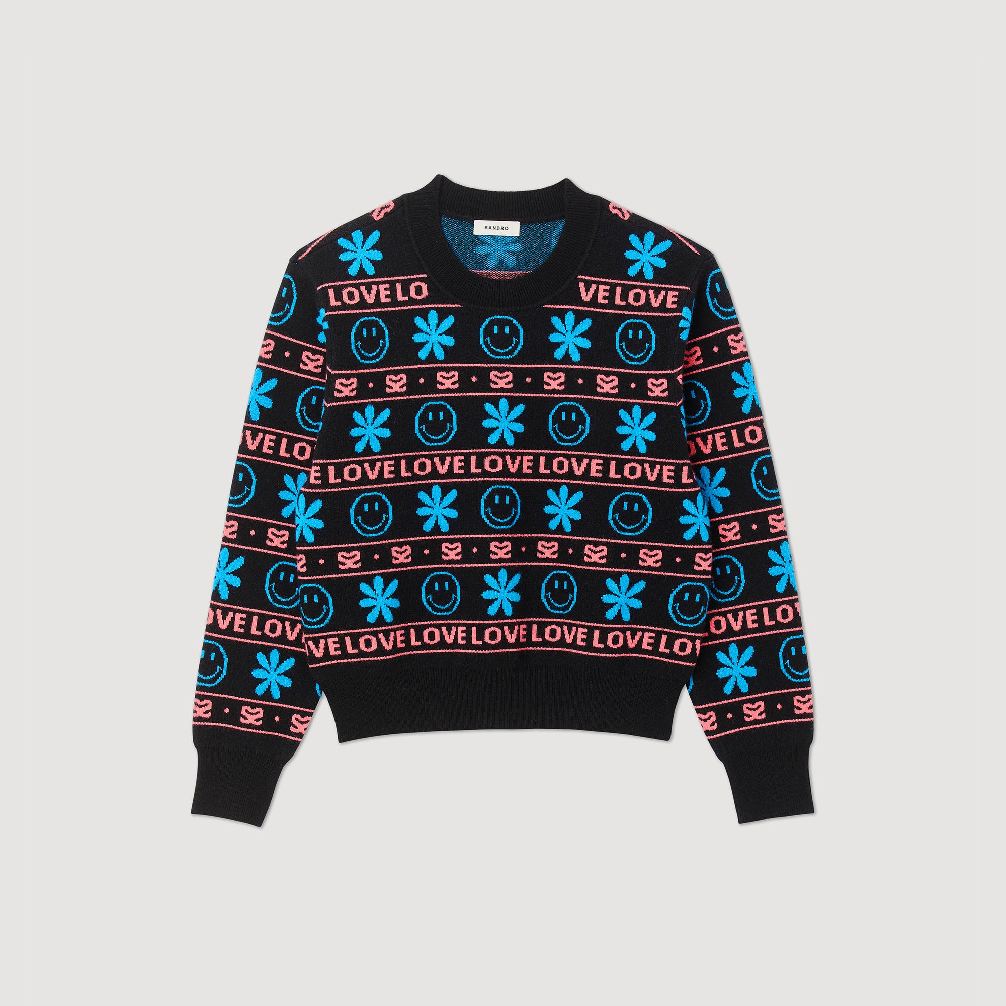 Smiley© jacquard sweater - 1