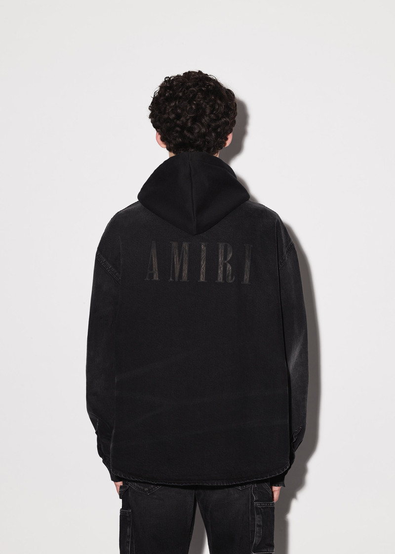 AMIRI DENIM HOODED OVERSHIRT outlook