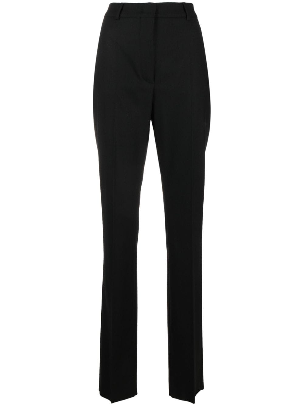 flared virgin wool tailored trousers - 1