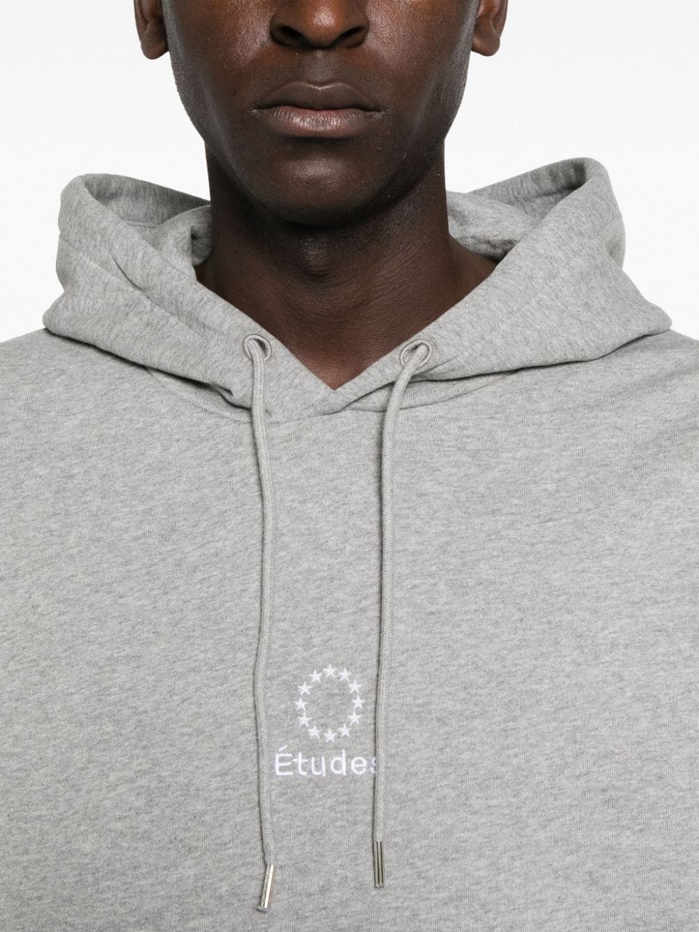 logo-embroidered organic cotton hoodie - 5