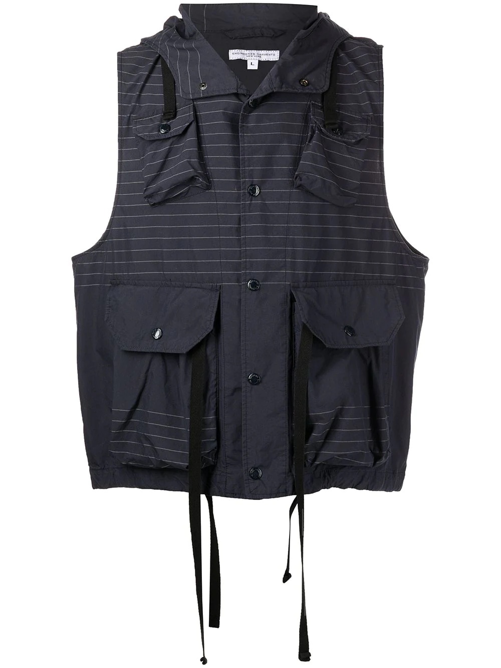 Field stripe-detail gilet - 1