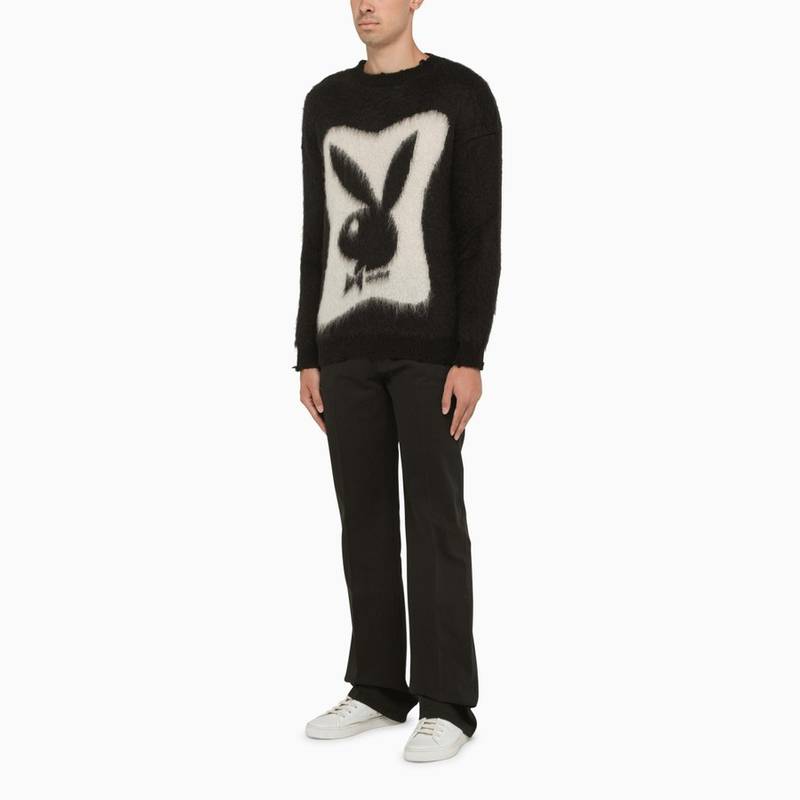 SAINT LAURENT Regular black cotton denim jeans outlook