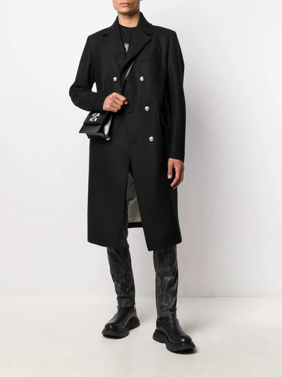 Diesel long double-breasted coat outlook