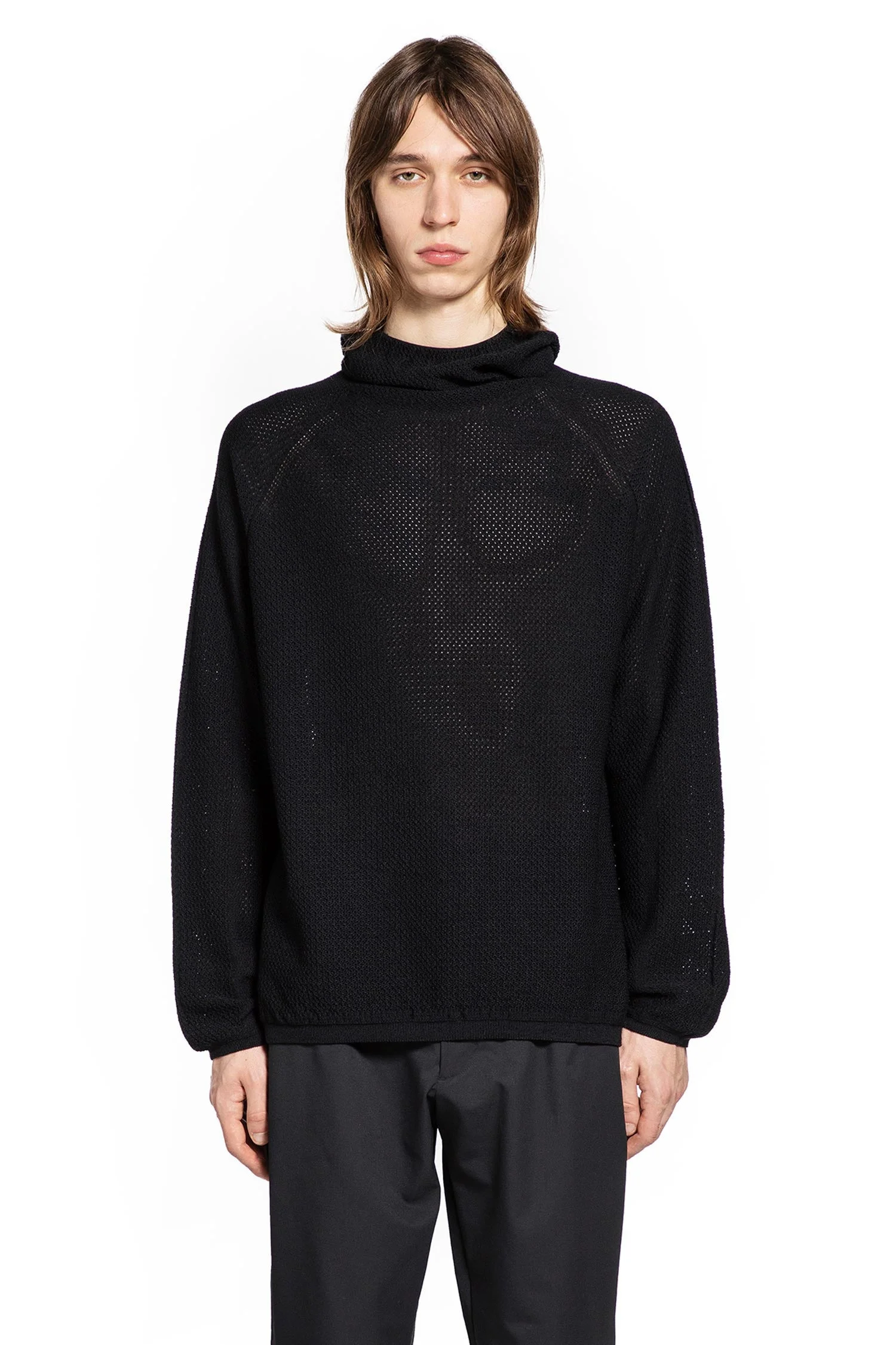 0 Perforated Wholegarment Knit Top - 1