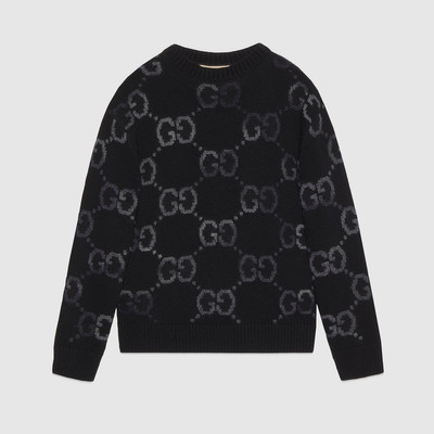 GUCCI Wool sweater with GG intarsia outlook