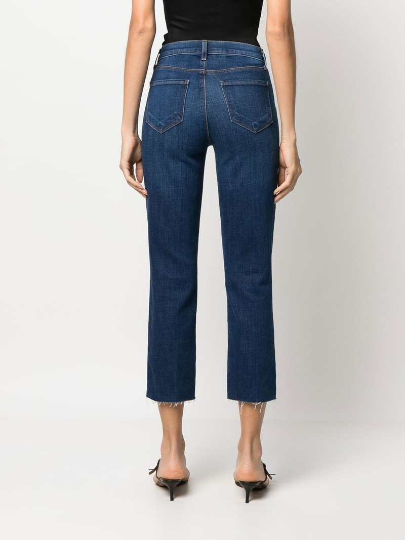 high-rise straight-leg jeans 4