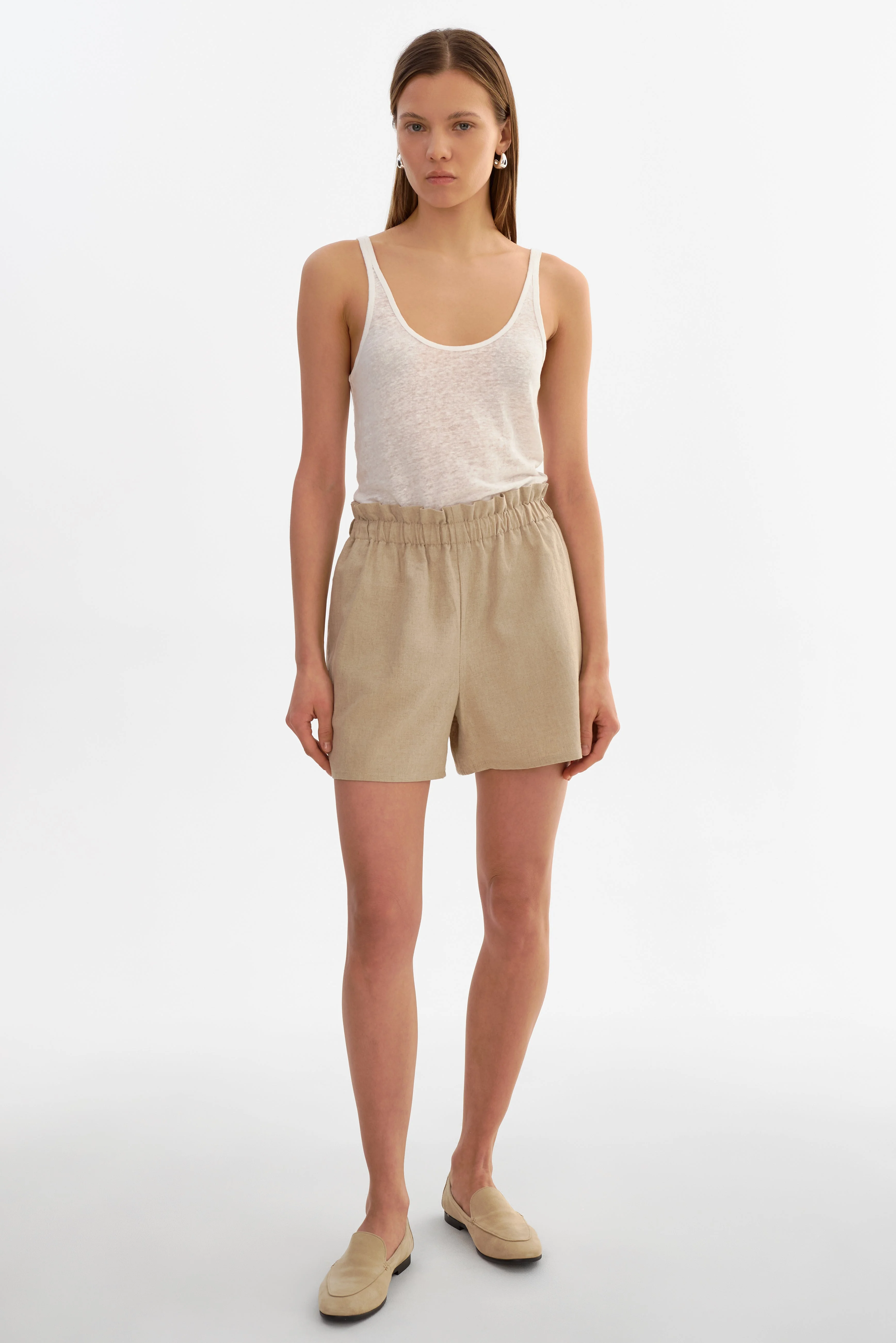 ILIA | Pull-On Linen Shorts - 1