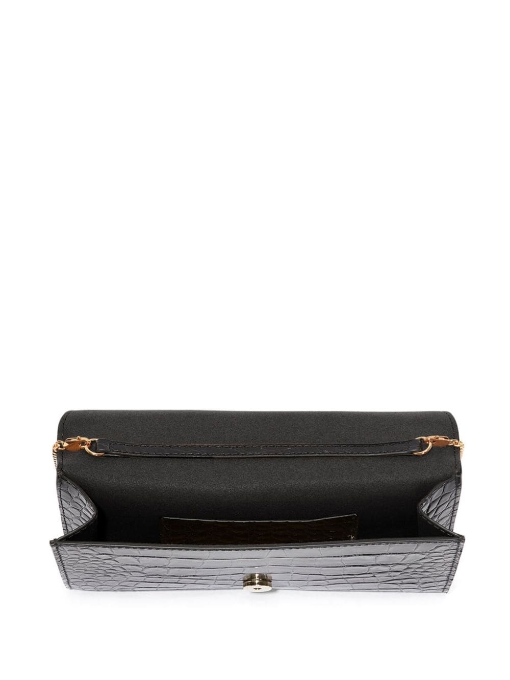 Wallet On Chain crocodile-embossed clutch bag - 6
