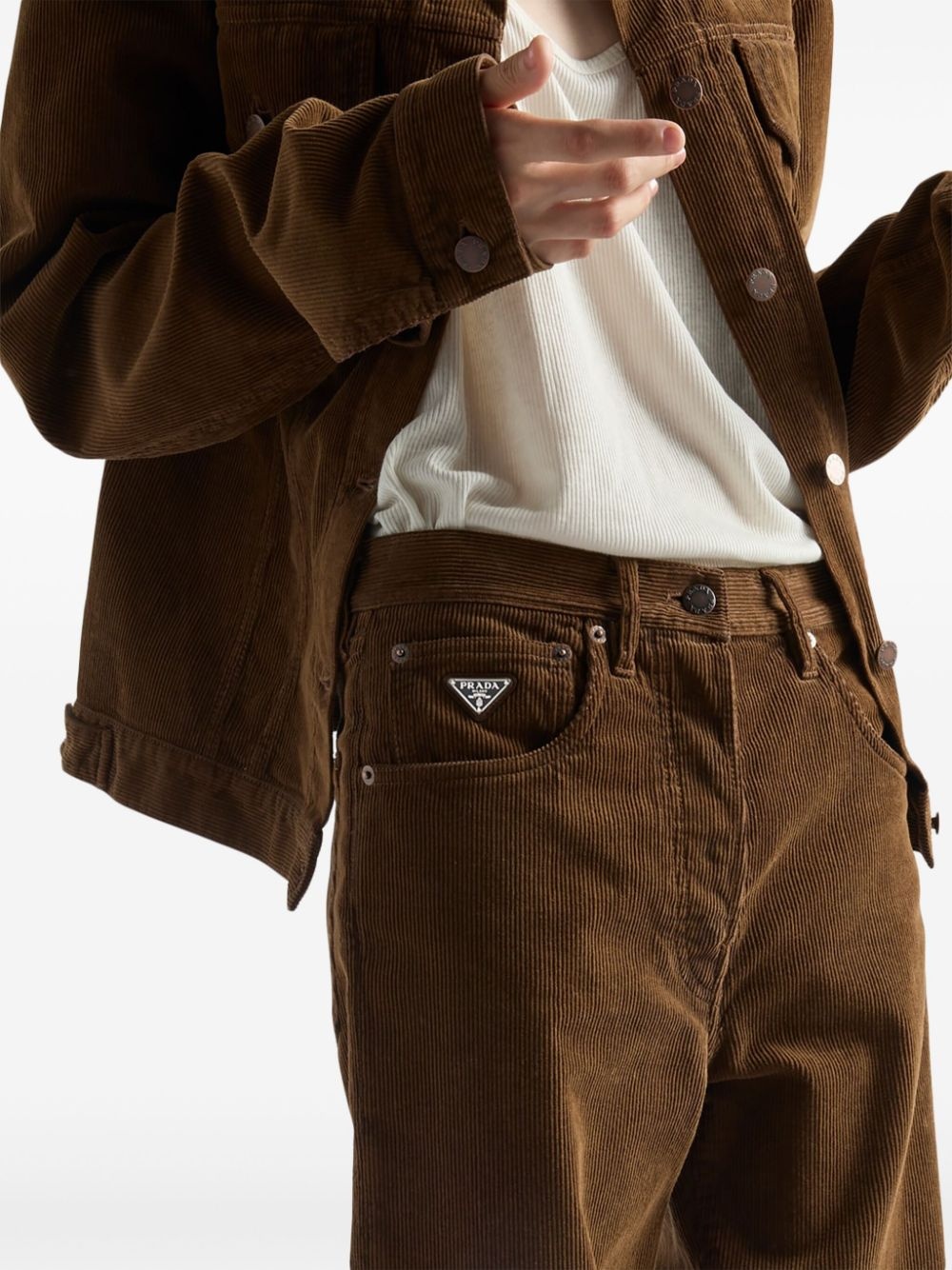 corduroy blouson jacket - 5