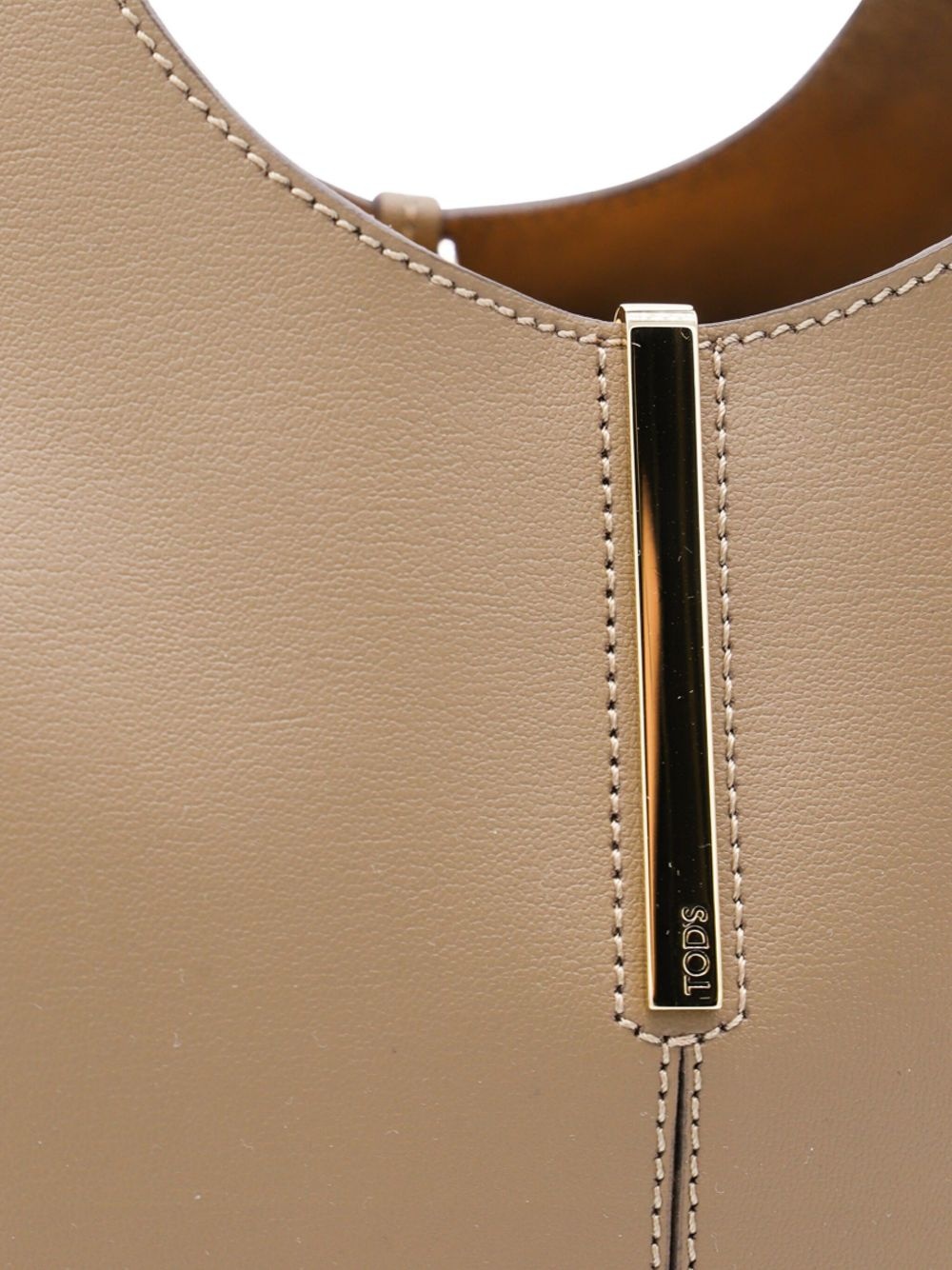 small top-handle leather bag - 4