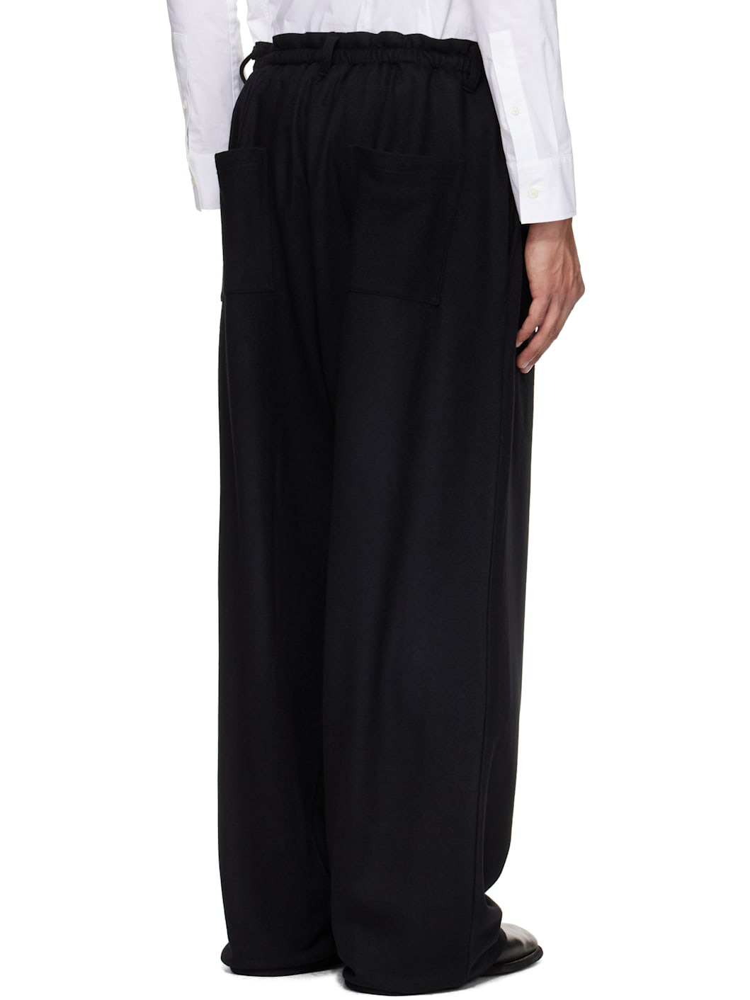 Black Jersey Sweatpants - 3