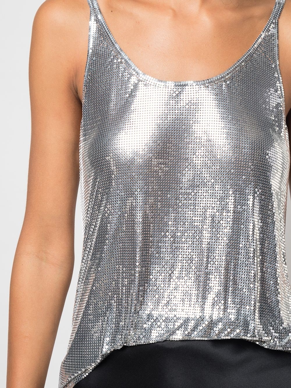 metallic mesh tank - 5