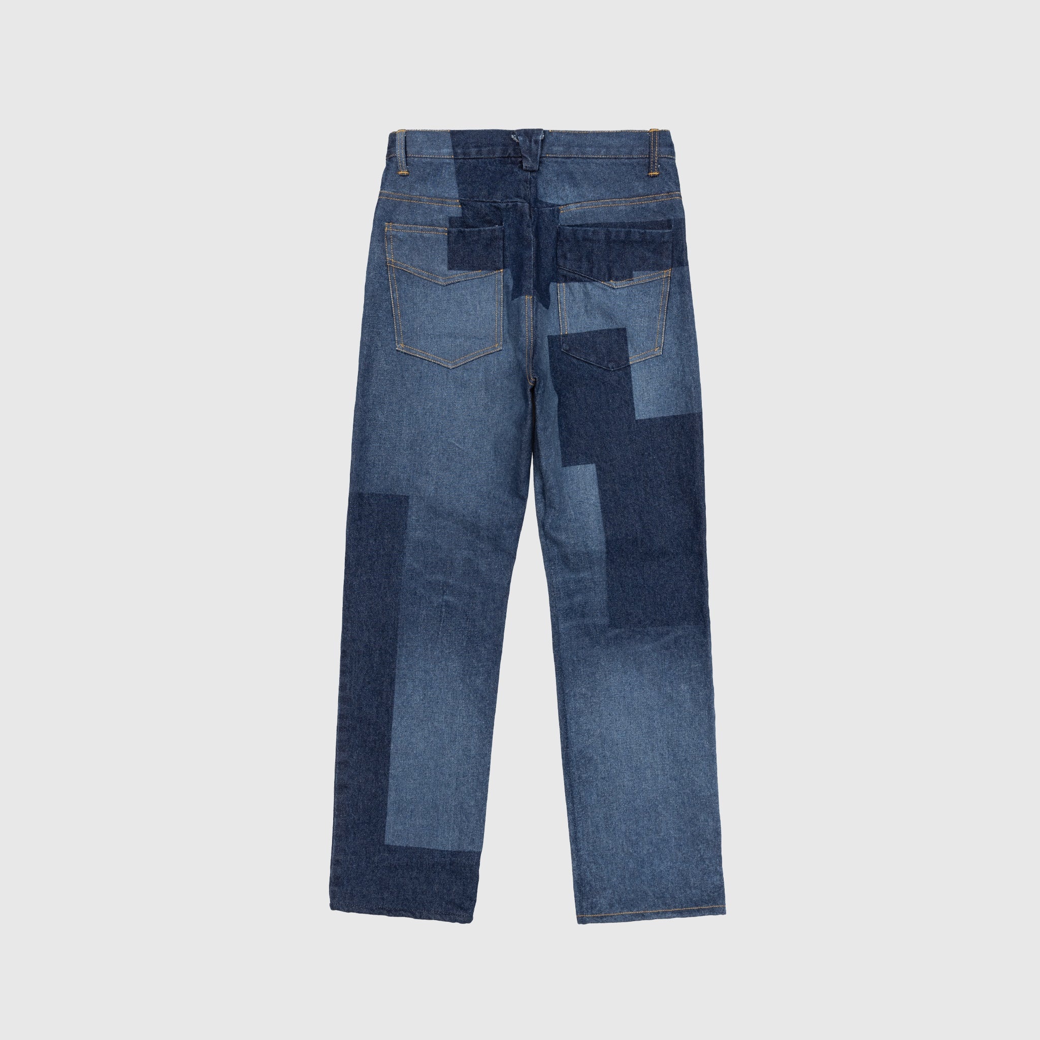 14OZ GLITCH STITCH STRAIGHT DENIM - 8