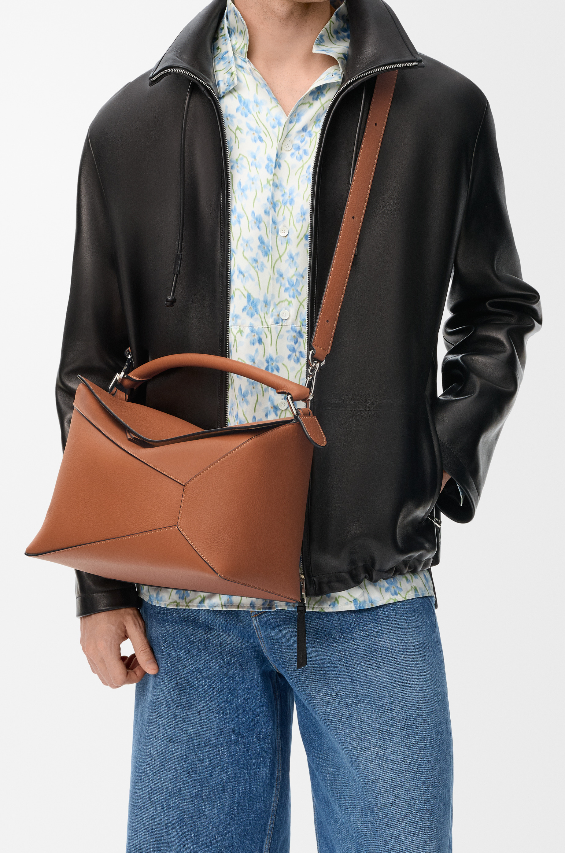 Large Puzzle Edge bag in classic calfskin - 3