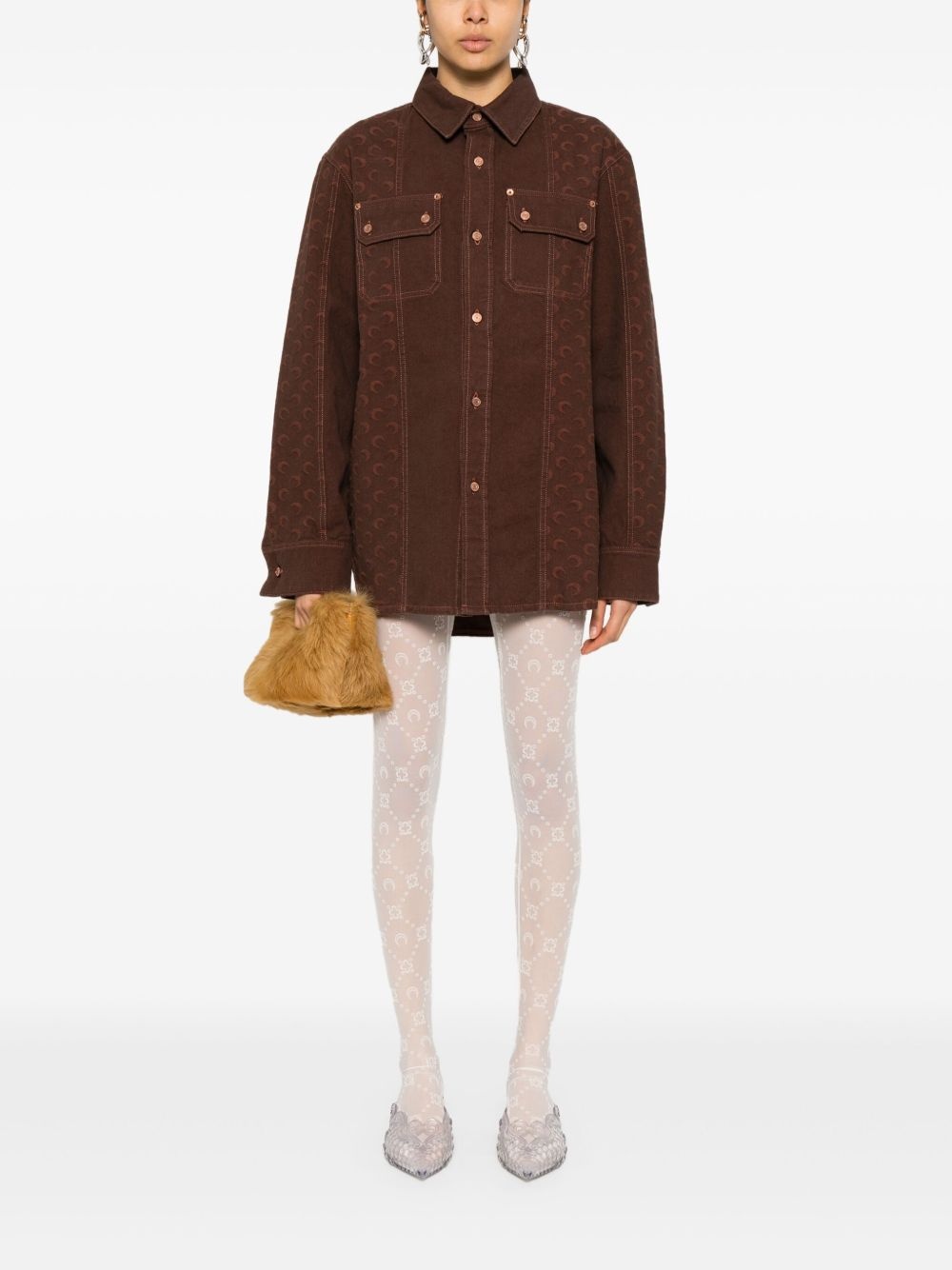 Moon-jacquard shirt - 2