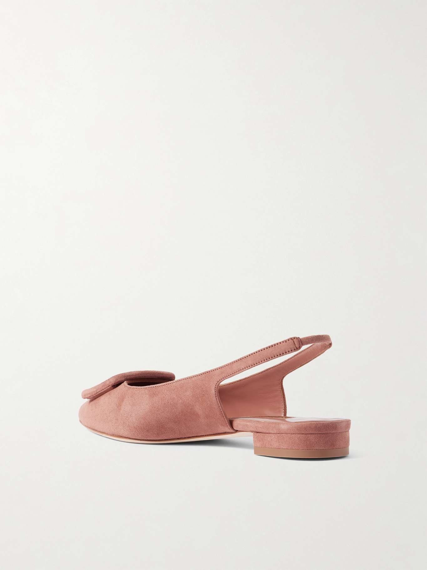 Maylura buckled suede slingback flats - 3