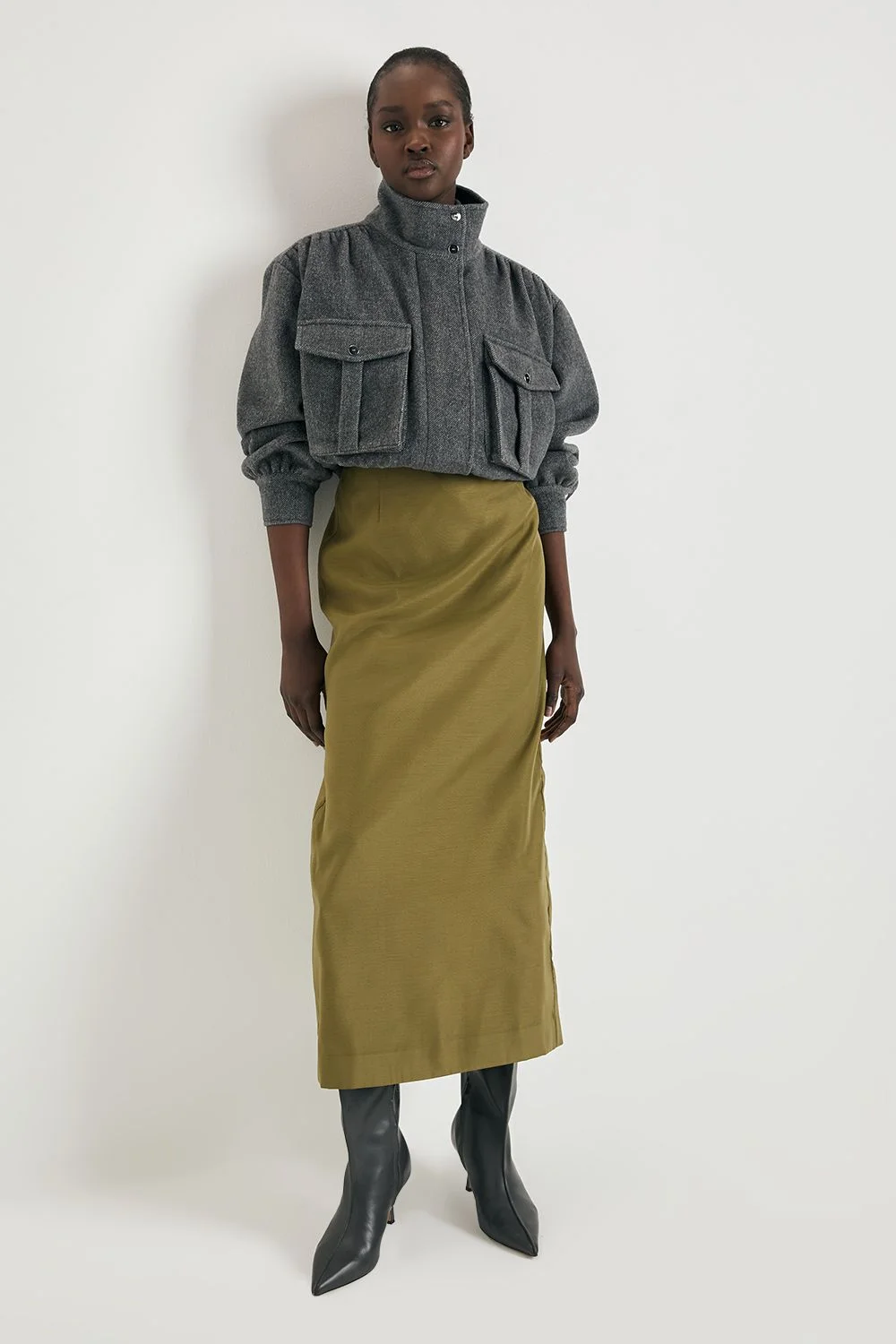 Organza Midi Skirt - 1