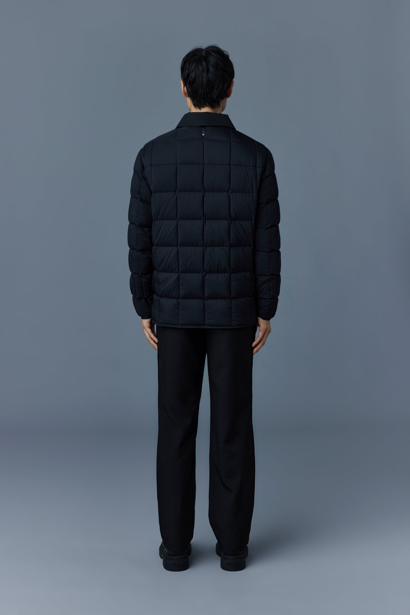 OSMOND Matte light down overshirt for men 4