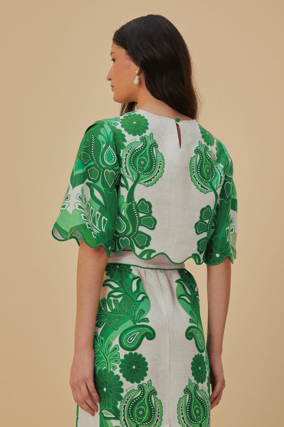 Green Color Festival Euroflax™ Blouse - 4