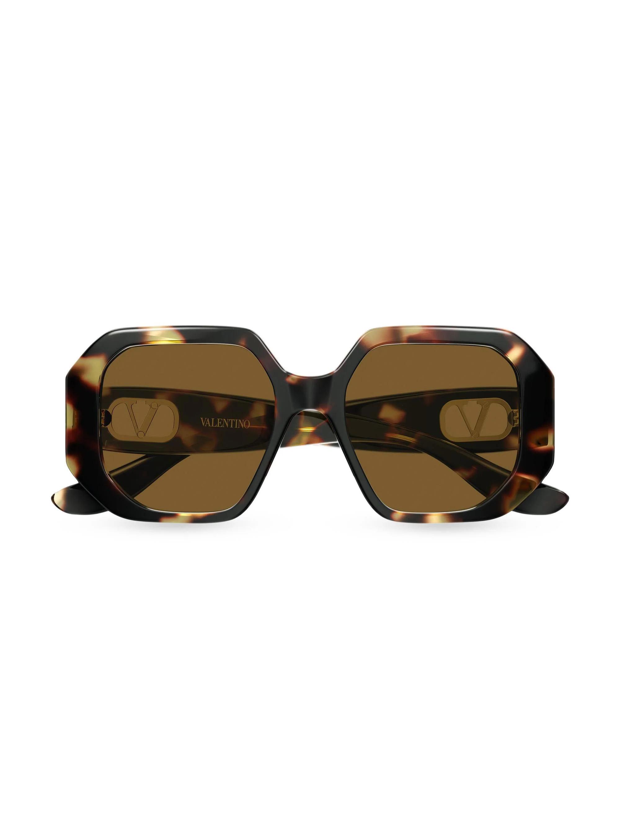 Women's Vain Bold 55MM Geometric Sunglasses - Brown - 1