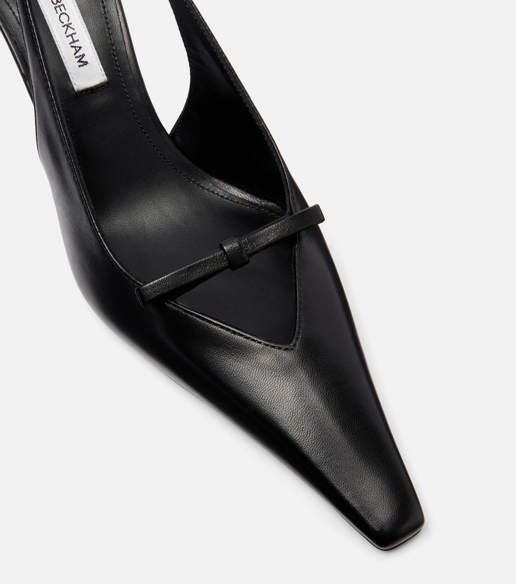 75 leather slingback pumps - 5