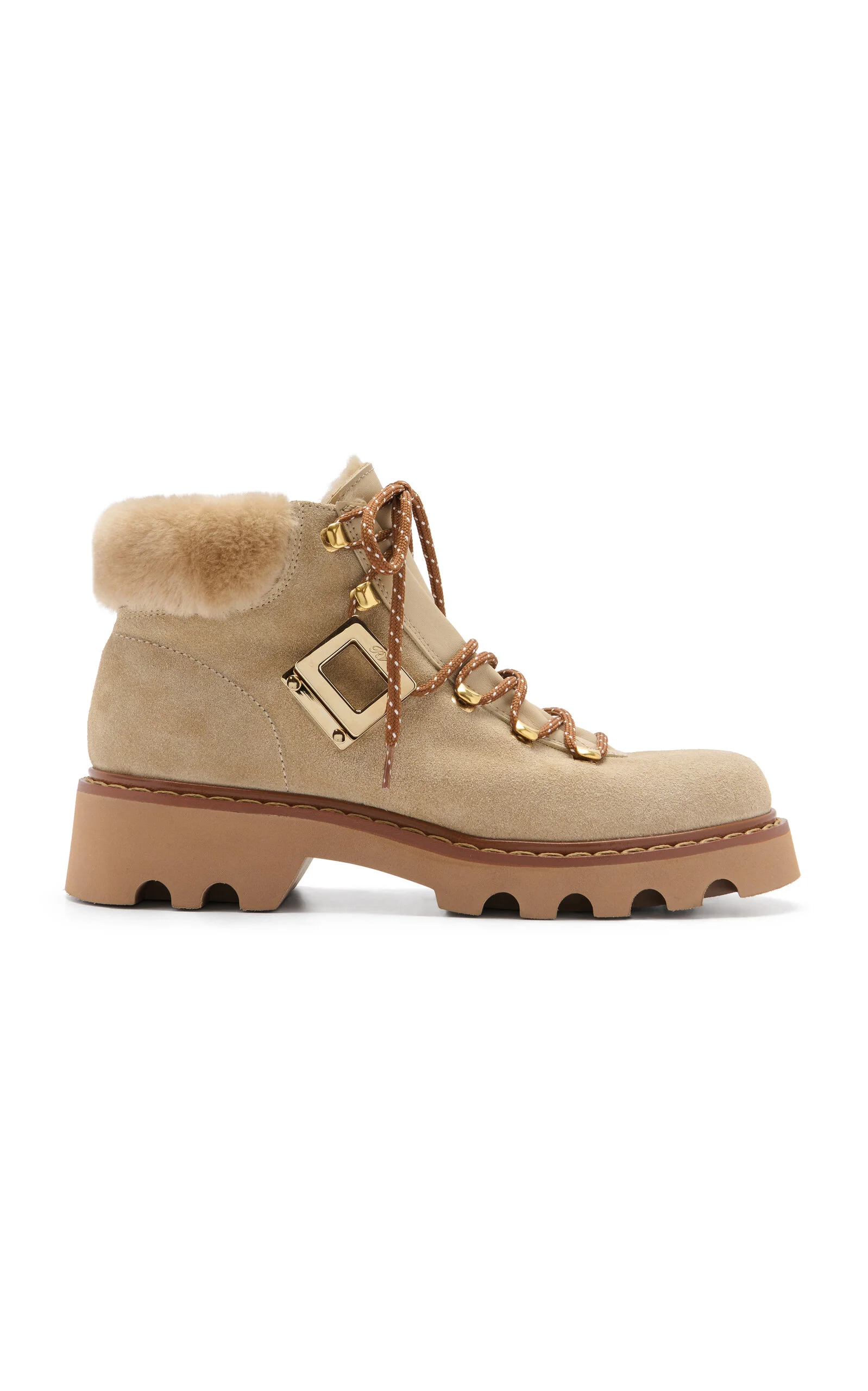 Viv Rangers Truck Shearling Booties brown - 1