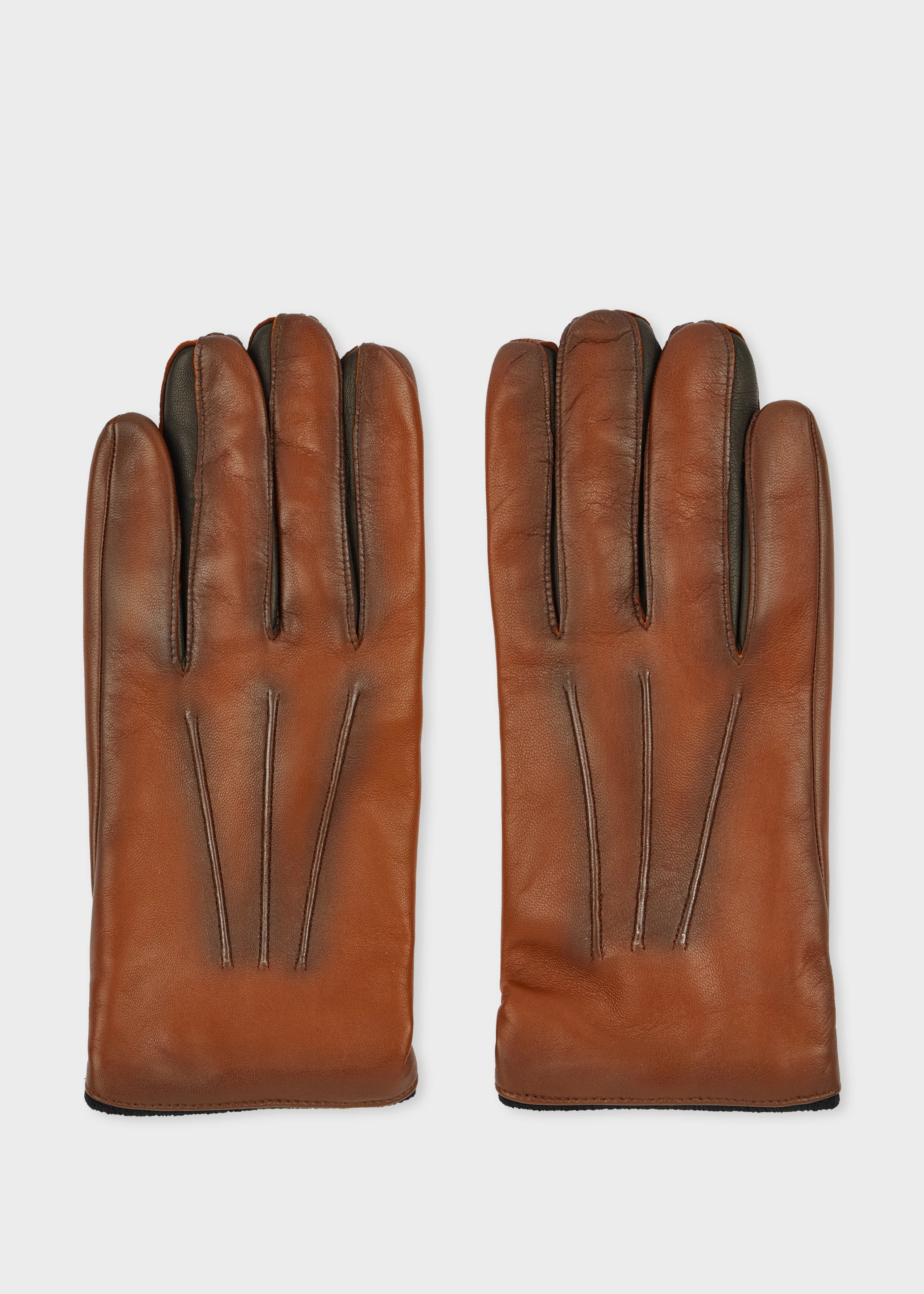 Tan Leather Gloves - 1