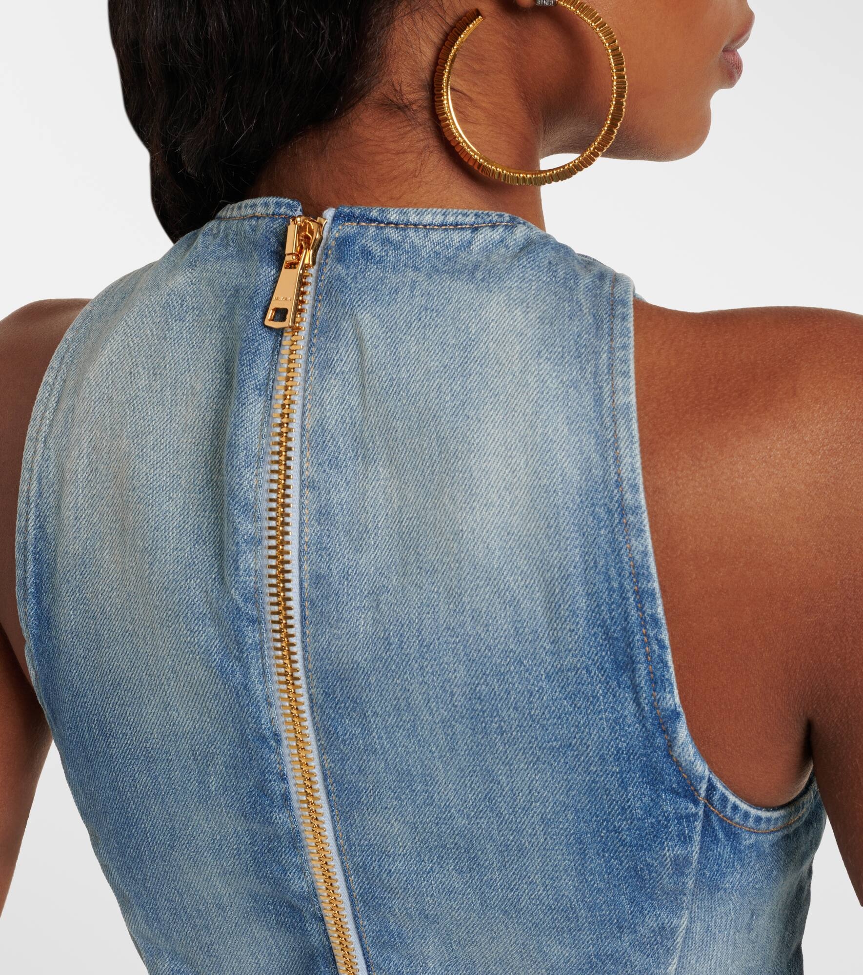 Denim minidress - 6