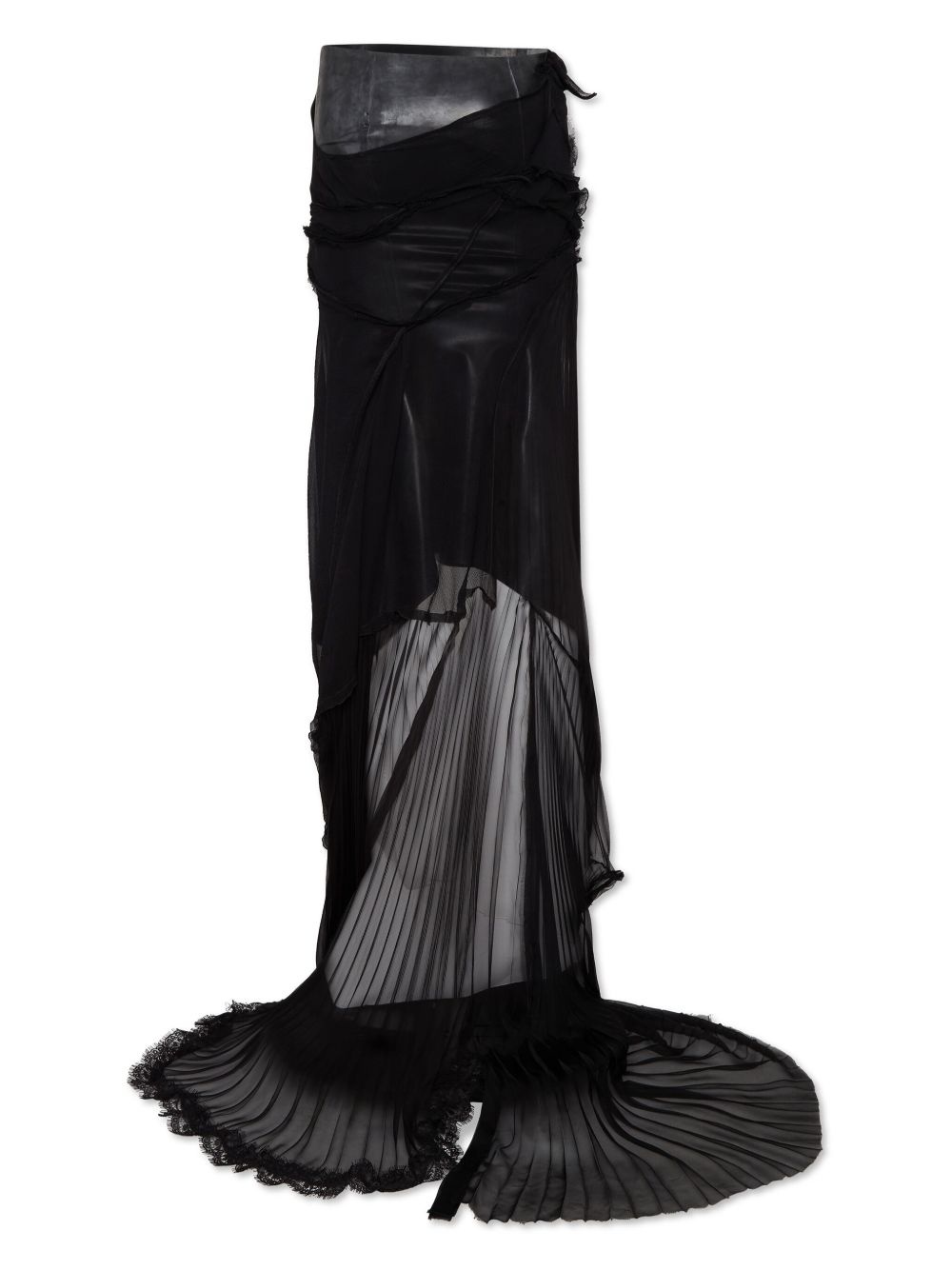 asymmetric maxi skirt - 2