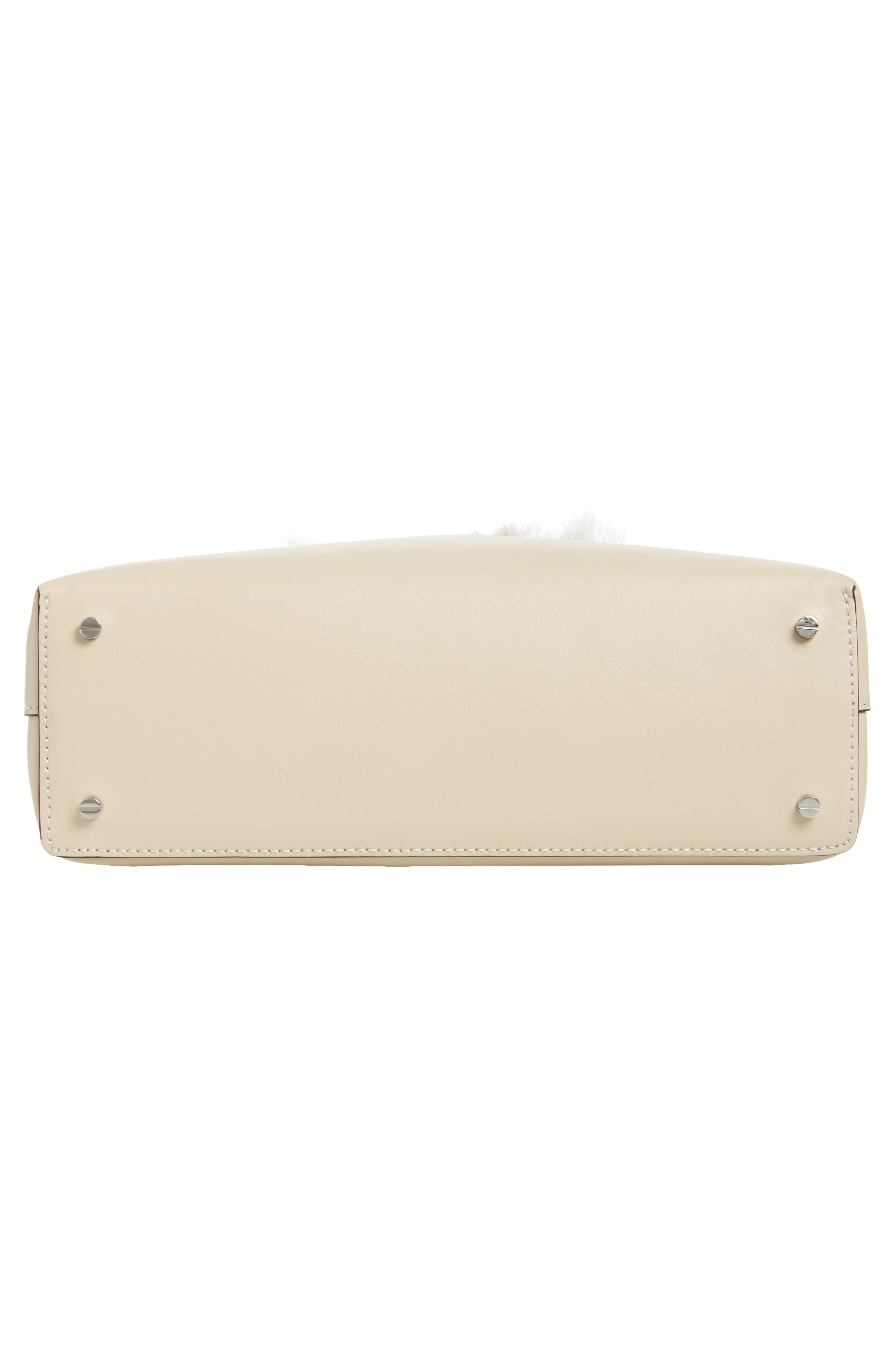 TOTEME T-Lock Genuine Shearling Clutch in Ecru at Nordstrom - 7