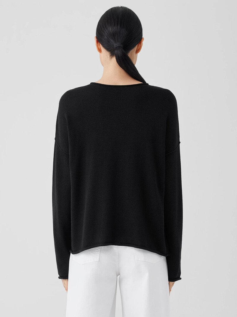 Peruvian Cotton Blend Crew Neck Top 4
